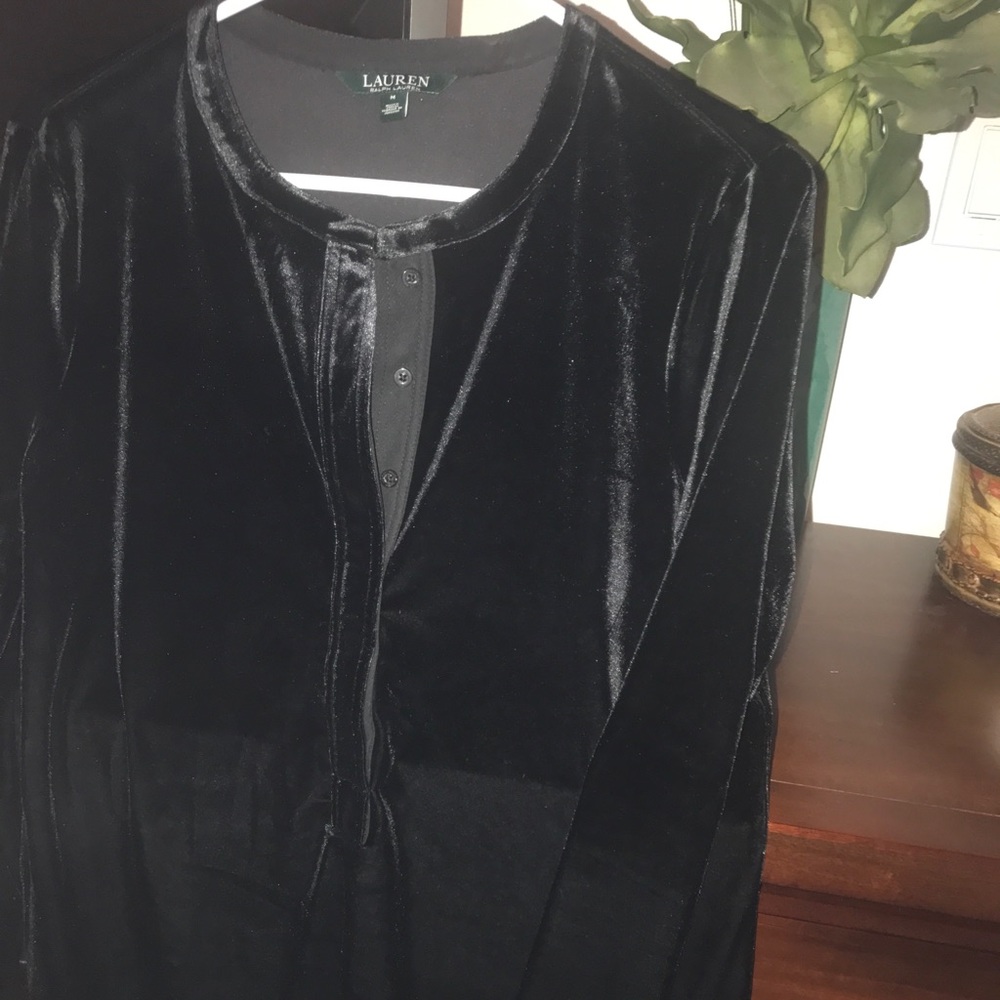 Velvet tunic top